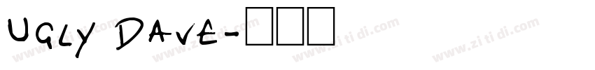 Ugly Dave字体转换